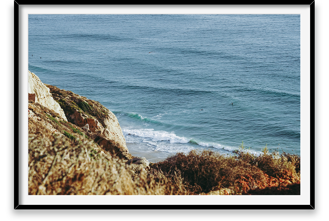 Waves and cliffs, View from cliffs