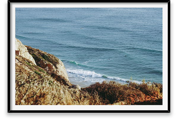 Waves and cliffs, View from cliffs
