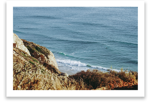Waves and cliffs, View from cliffs