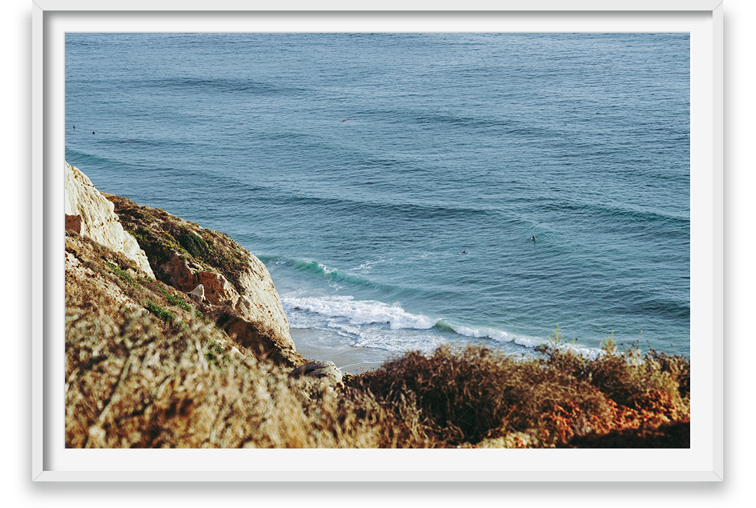 Waves and cliffs, View from cliffs