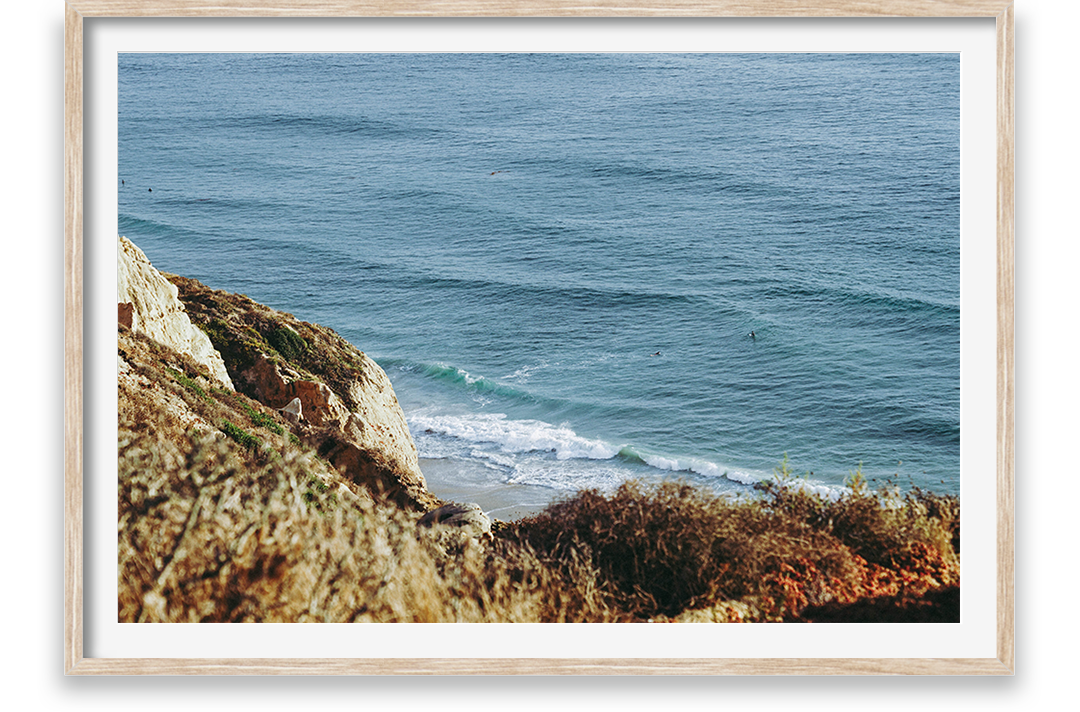 Waves and cliffs, View from cliffs