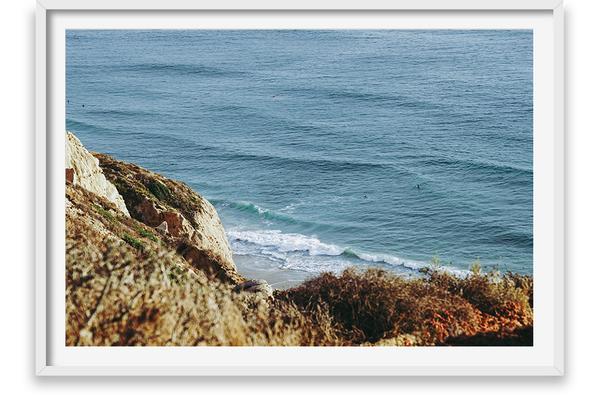 Waves and cliffs, View from cliffs