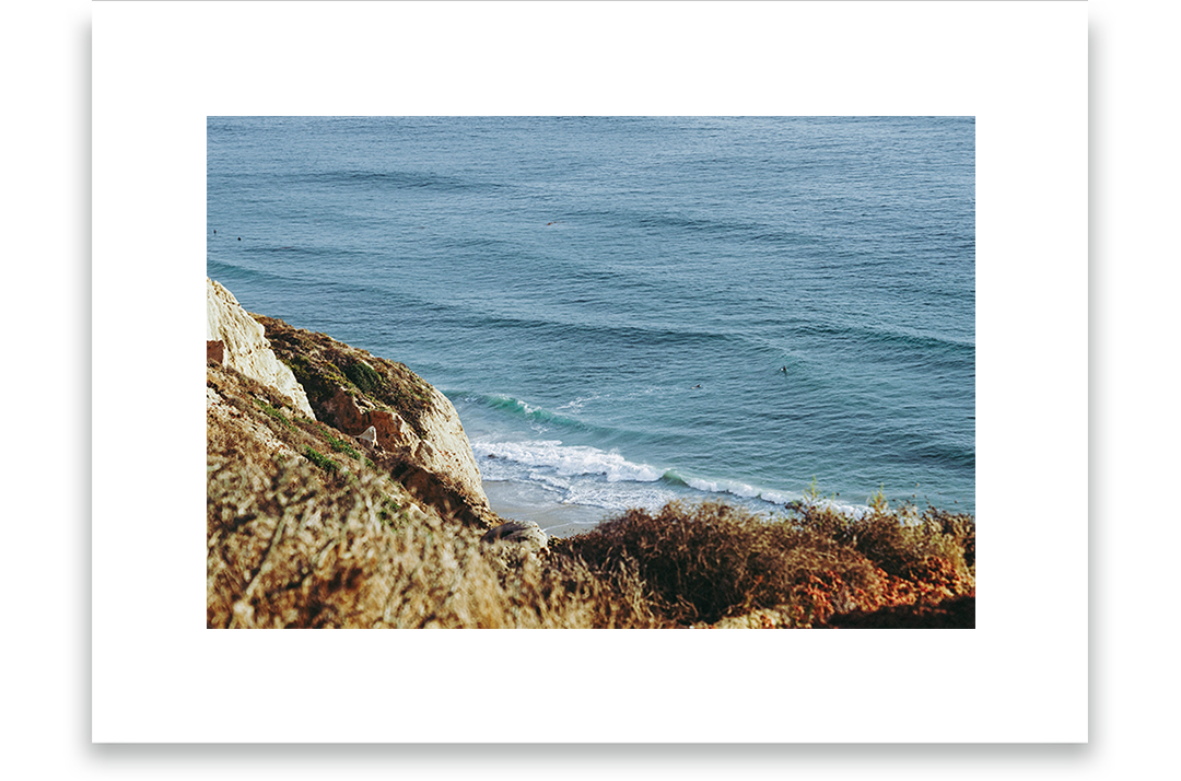 Waves and cliffs, View from cliffs