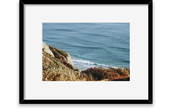 Waves and cliffs, View from cliffs