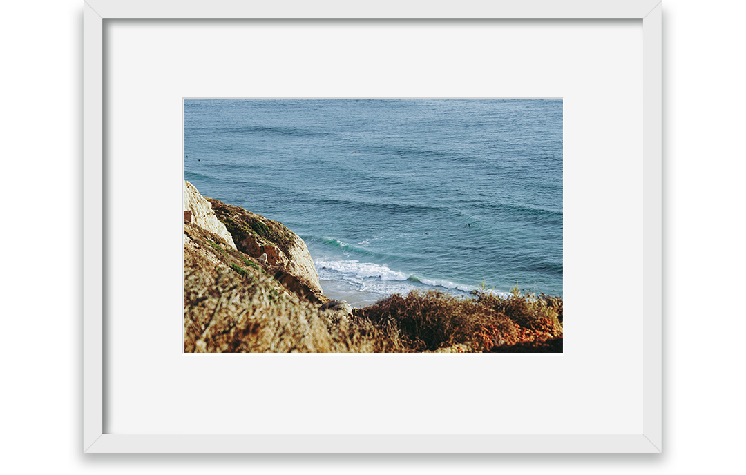 Waves and cliffs, View from cliffs
